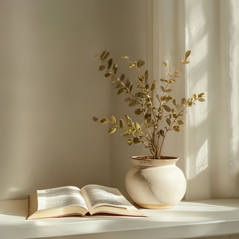 Plantje op bureau